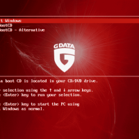 G Data BootCD (โปรแกรมสแกนไวรัส ก่อนบู้ตเครื่องเสร็จ กันไว้ดีกว่าแก้)