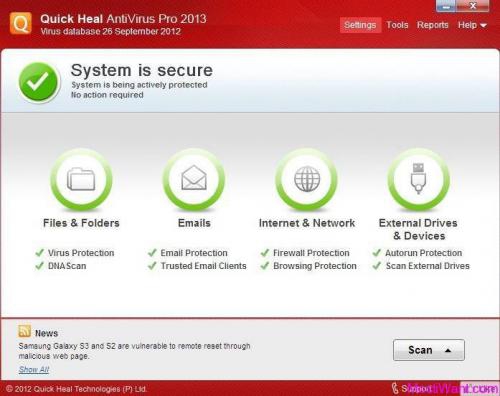 Quick Heal AntiVirus Pro : 