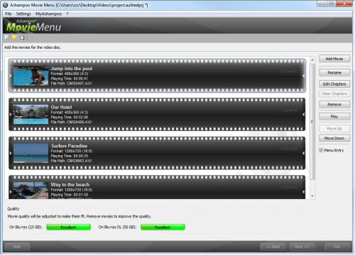 โปรแกรมสร้างเมนู DVD