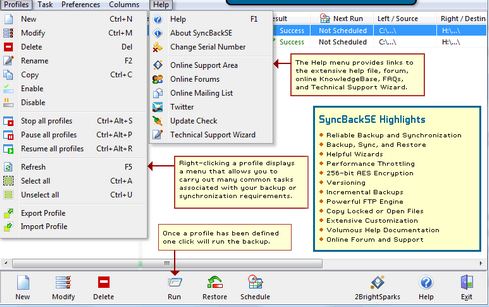 โปรแกรม Backup ข้อมูล SyncBack Free โปรแกรม Backup ข้อมูล SyncBack Free