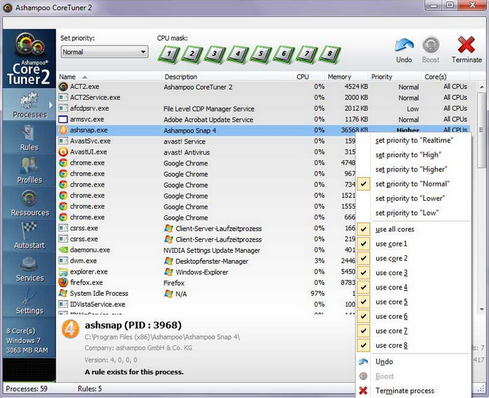 โปรแกรมปรับแต่งคอมพิวเตอร์ Ashampoo Core Tuner