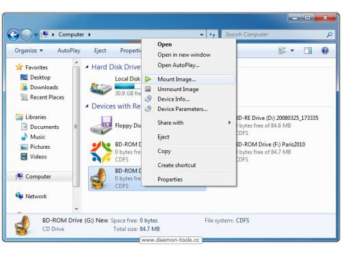 โปรแกรมจำลองไดร์ฟ Daemon Tools Lite โปรแกรมจำลองไดร์ฟ Daemon Tools Lite