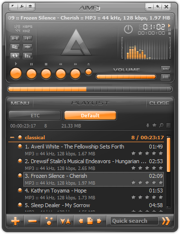 โปรแกรมฟังเพลง AIMP
