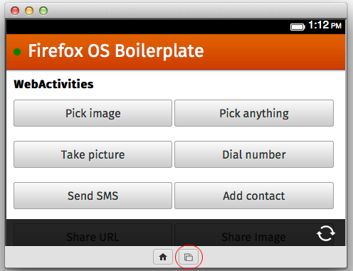 โปรแกรม Firefox OS Simulator
