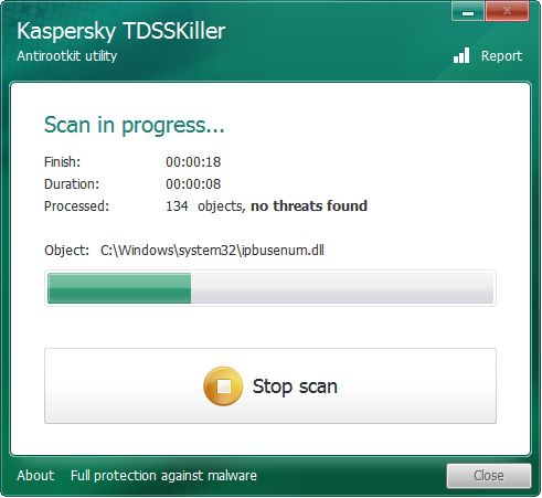 โปรแกรมกำจัดไวรัส Rootkit มัลแวร์ Kaspersky TDSSKiller โปรแกรมกำจัดไวรัส Rootkit มัลแวร์ Kaspersky TDSSKiller
