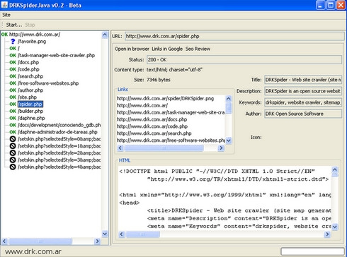 โปรแกรมสร้าง Sitemap ตรวจสอบเว็บไซต์