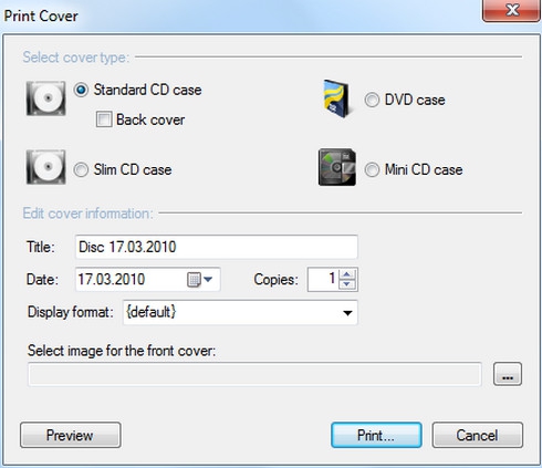 CDBurnerXP (โปรแกรมไรท์แผ่น CD DVD Blu-ray ฟรี) : 