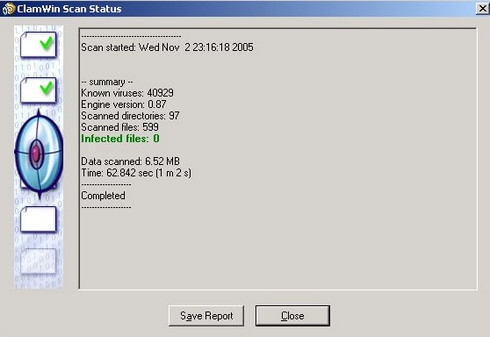 ดาวน์โหลดโปรแกรม Clamwin Antivirus