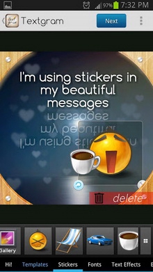 App แต่งรูป Textgram