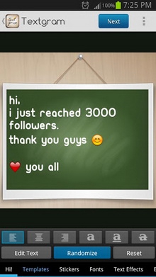 App แต่งภาพ Textgram