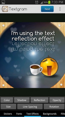 App เขียนข้อความ Textgram