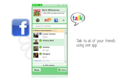 โปรแกรมแชท ICQ โปรแกรมแชท ICQ