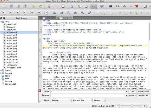 โปรแกรมทำอีบุ๊ก Sigil โปรแกรมทำอีบุ๊ก Sigil