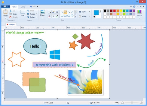 โปรแกรมจับภาพหน้าจอ PicPick โปรแกรมจับภาพหน้าจอ PicPick