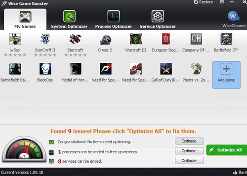 โปรแกรมเร่งเกมส์ลื่น เร่งความเร็วเกม Game Booster