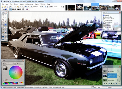 โปรแกรมแต่งรูป Paint.NET