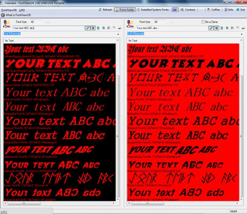 โปรแกรมดู Font รูปแบบตัวอักษร FontViewOK โปรแกรมดู Font รูปแบบตัวอักษร FontViewOK
