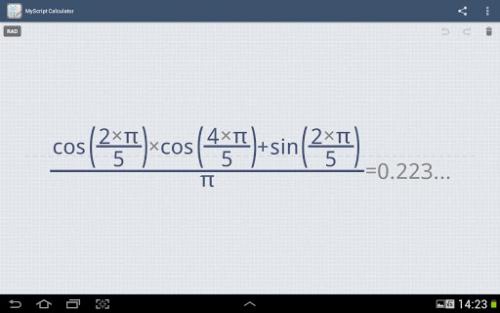 แอป MyScript Calculator