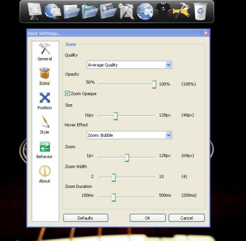 โปรแกรม RocketDock