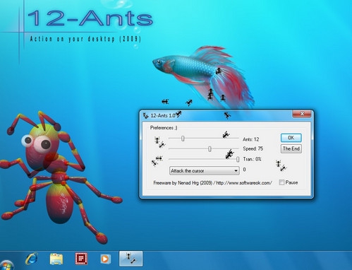 โปรแกรมมดขึ้นคอม 12 Ants