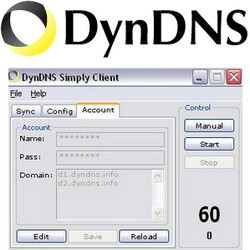 DynDNS Simply (โปรแกรม DynDNS Simply อัปเดต IP ของบริการ DynDNS) : 
