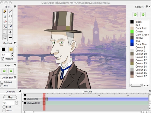 Pencil2D (โปรแกรม Pencil2D ทําแอนิเมชัน 2 มิติ ฟรี) : 