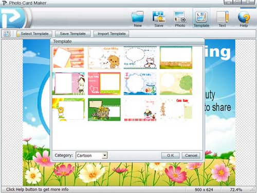 โปรแกรมออกแบบการ์ด Photo Card Maker