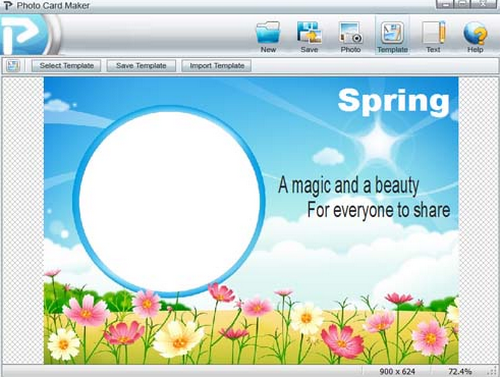 โปรแกรมทำการ์ด ออกแบบการ์ด พิมพ์การ์ด Photo Card Maker
