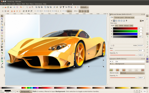 โปรแกรมวาดรูป Inkscape โปรแกรมวาดรูป Inkscape