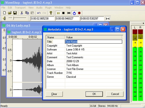 โปรแกรมตัดต่อเสียง WaveShop โปรแกรมตัดต่อเสียง WaveShop