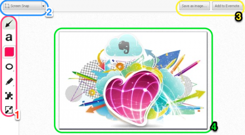 โปรแกรมเขียนโน้ต Skitch