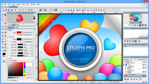 โปรแกรมแต่งรูป Hornil StylePix