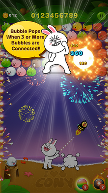 LINE Bubble (App เกมยิงลูกบอลสี) : LINE Bubble (App เกมยิงลูกบอลสี) :