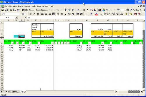 Excel Personal StockBook (โปรแกรมบันทึกหุ้น บันทึกซื้อขายหุ้น Excel) : 