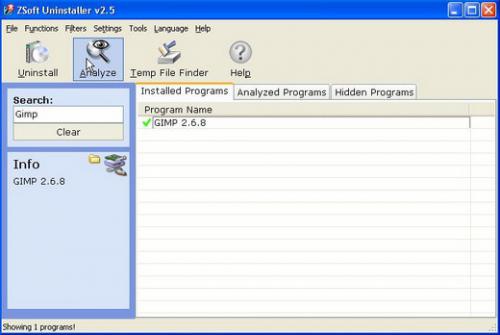โปรแกรมถอนการติดตั้ง ZSoft Uninstaller โปรแกรมถอนการติดตั้ง ZSoft Uninstaller