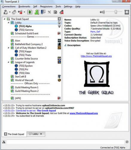 โหลดโปรแกรม TeamSpeak ฟรี