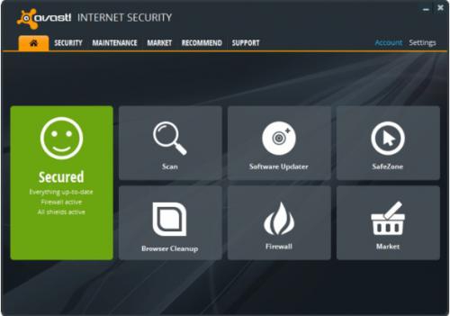 โปรแกรมป้องกันไวรัส Avast Internet Security โปรแกรมป้องกันไวรัส Avast Internet Security