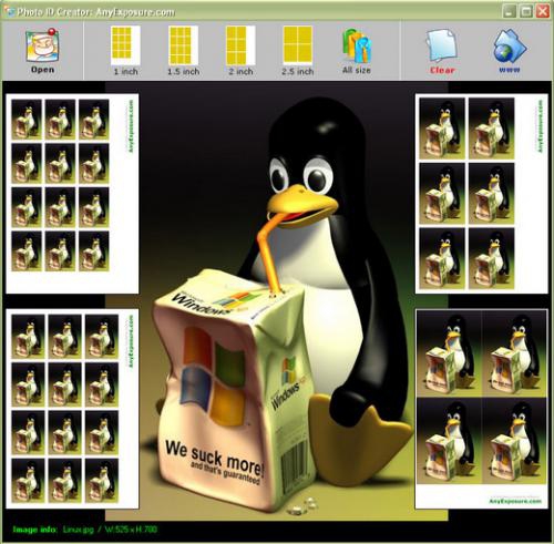 โปรแกรมทำรูปติดบัตรฟรี Photo ID Creator