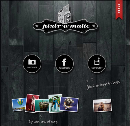 โปรแกรมแต่งรูป Pixlr-o-matic บน PC