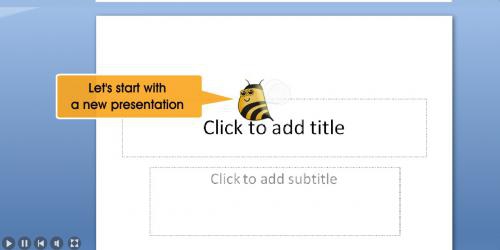 โปรแกรมทำสไลด์ สร้างสไลด์ VisualBee