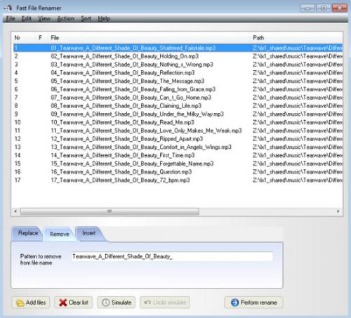 โปรแกรมเปลี่ยนชื่อไฟล์ Fast File Renamer โปรแกรมเปลี่ยนชื่อไฟล์ Fast File Renamer