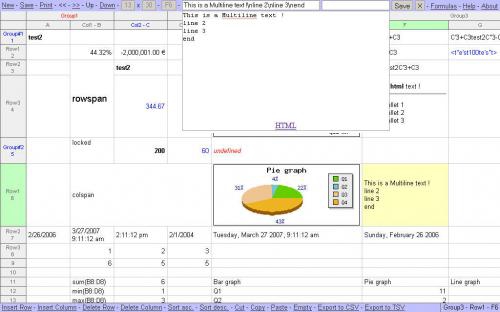 โปรแกรมสเปรดชีต Simple Spreadsheet