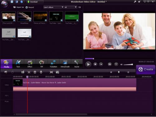 โปรแกรม Wondershare Video Editor โปรแกรม Wondershare Video Editor
