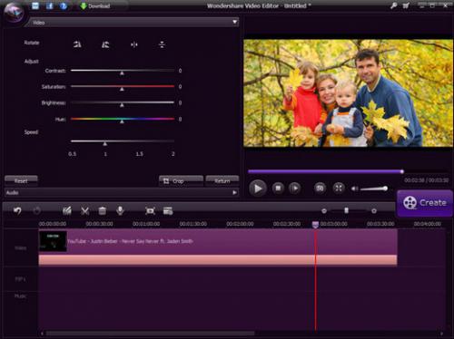 โปรแกรมตัดต่อวิดีโอ Wondershare Video Editor โปรแกรมตัดต่อวิดีโอ Wondershare Video Editor