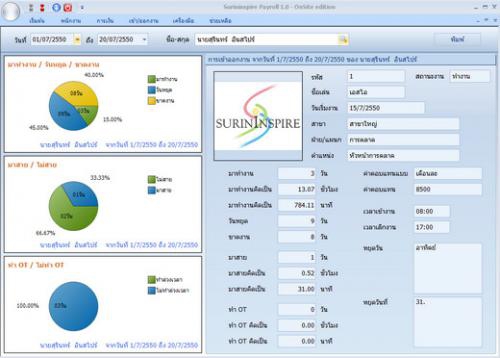 โหลดโปรแกรม Surininspire Payroll โหลดโปรแกรม Surininspire Payroll