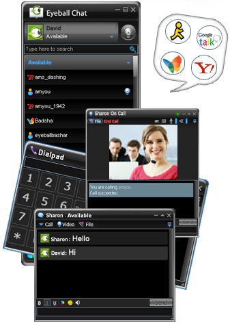 โปรแกรมแชทใหม่ Eyeball Chat