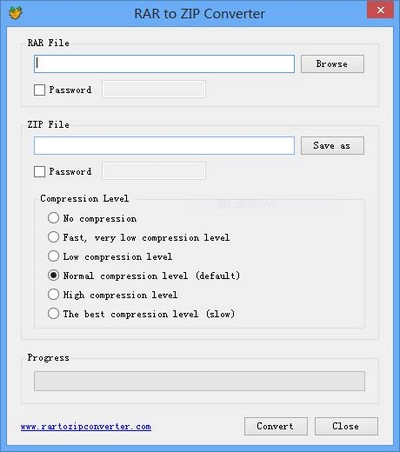 โปรแกรมแปลงไฟล์ RAR เป็น ZIP ฟรี