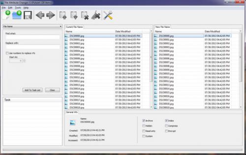 โปรแกรมเปลี่ยนชื่อไฟล์ File Attribute Changer โปรแกรมเปลี่ยนชื่อไฟล์ File Attribute Changer