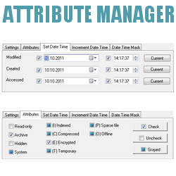 Attribute Manager (โปรแกรมเปลี่ยนคุณสมบัติไฟล์) : 