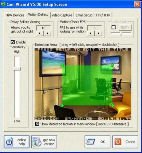 โปรแกรมกล้อง Cam Wizard โปรแกรมกล้อง Cam Wizard